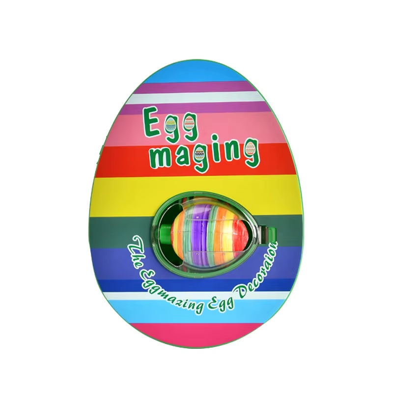 Easter Egg Decorating Kit Diy Graffiti Electric Rotating Machine with Rabbit Egg Painting Machine Lights Music Painter
