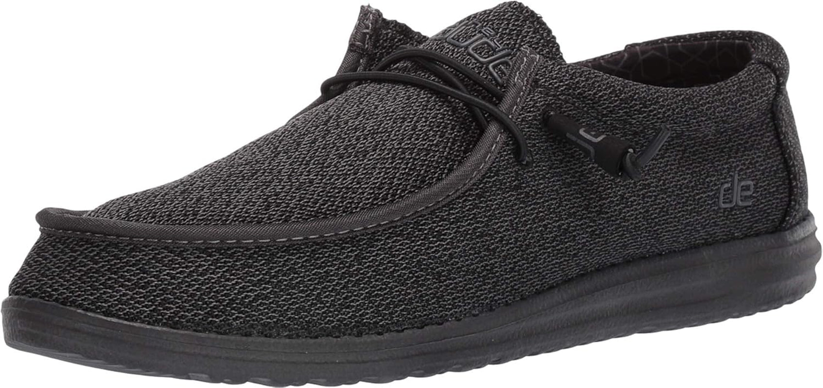 Men's Wally Sox Micro Total Black Size 10 | Lace-Up Loafers | Comfortable Lightweight Footwear