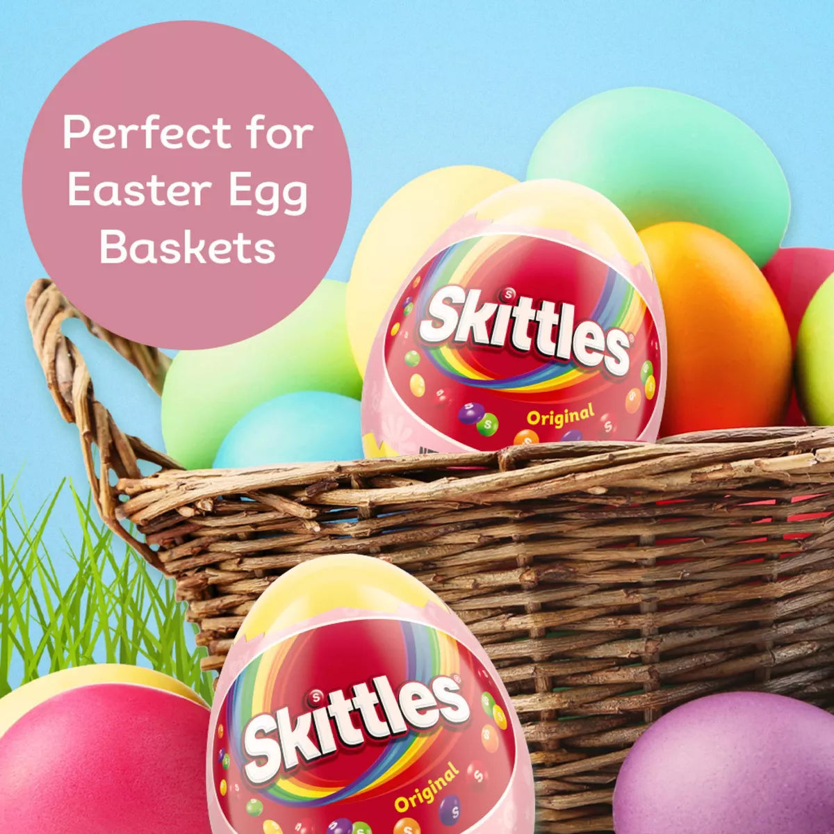Skittles Original Chewy  Filled Easter Egg - 1.6Oz